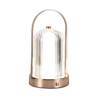 Lampka stołowa nocna V-TAC 1W LED 22cm ładowanie USB ściemnianie matowe złoto VT-1057 3000K-6000K 55 | 3800170202351 LED EUROPE