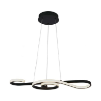 Oprawa zwieszana V-TAC 18W LED czarna VT-7817 3000K 2260lm | 3800170202566 LED EUROPE