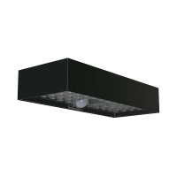 Kinkiet ogrodowy ścienny solarny V-TAC 6W czujnik ruchu czarny VT-406 4000K 900lm | 3800170206861 LED EUROPE