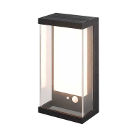 Kinkiet ogrodowy ścienny solarny V-TAC 1W LED czujnik ruchu IP54 czarny VT-1193 3000K 95lm | 3800170209756 LED EUROPE