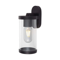Kinkiet ogrodowy ścienny V-TAC czarny mat E27 IP44 VT-1149 | 3800170207905 LED EUROPE