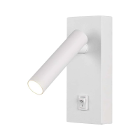 Oprawa LED V-TAC 2W kinkiet hotel łóżko włącznik biały VT-402 3000K 150lm | 3800170206649 LED EUROPE