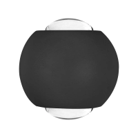 Oprawa ścienna góra dół V-TAC 2W LED IP54 czarna VT-2502 4000K 200lm | 3800170209657 LED EUROPE