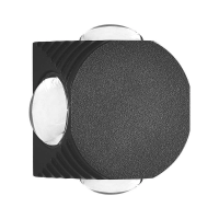 Oprawa ścienna góra dół V-TAC 4W LED IP54 czarna VT-2544 4000K 390lm | 3800170209695 LED EUROPE