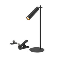Lampka biurkowa V-TAC 4w1 37cm kinkiet klips latarka 3W LED czarna VT-7413 4000K 300lm | 3800170209855 LED EUROPE