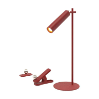Lampka biurkowa V-TAC 4w1 37cm kinkiet klips latarka 3W LED czerwona VT-7413 4000K 300lm | 3800170209862 LED EUROPE