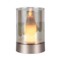 Lampka nocna światło świecy V-TAC 3W LED ładowanie USB ściemnianie złota VT-7564 3000K 110lm | 3800170209091 LED EUROPE