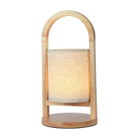 Lampka stołowa nocna V-TAC 1,5W LED 32cm ładowanie ściemnianie drewno VT-7570 3000K 100lm | 3800170210486 LED EUROPE