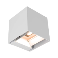 Oprawa ścienna solarna V-TAC 9W LED COB regulowana biała kostka 15x15cm IP65 VT-11109 4000K 860lm | 3800170218161 LED EUROPE