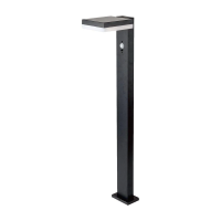 Słupek ogrodowy solarny V-TAC 80cm 5.5W LED IP54 kwadrat czarny VT-1167 3000K 220lm 3 lata gwarancji | 3800170219182 LED EUROPE