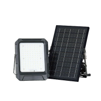 Naświetlacz LED solarny V-TAC 10W pilot auto timer IP65 czarny VT-55W 4000K 1000lm | 3800170219731 LED EUROPE