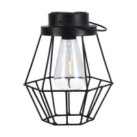 Przenośna lampa solarna V-TAC LED IP44 czarna 18x21cm VT-7995 2700K 8lm | 3800170219007 LED EUROPE
