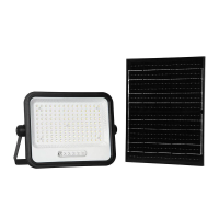 Naświetlacz LED solarny V-TAC 20W CCT pilot auto timer IP65 czarny VT-304W 2400lm 3 lata gwarancji | 3800170253667 LED EUROPE