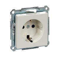 Gniazdo wtykowe Schuko, z przesłoną, b.śrub., B.P, P, Sys M | MTN2300-0319 Schneider Electric
