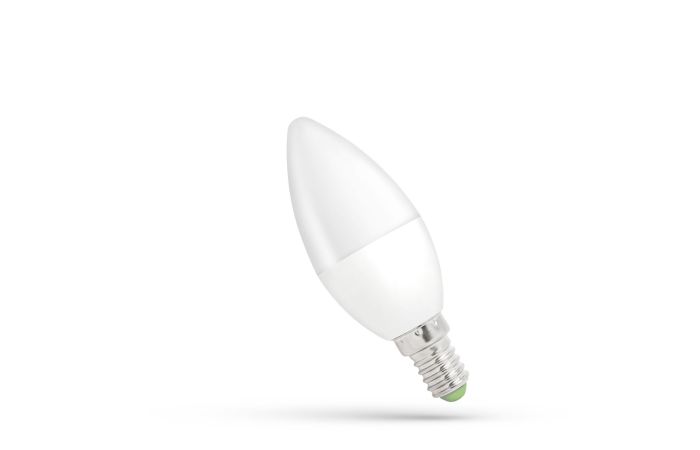 Lampa LED 6W 540lm NW 4000K E14 230V świeczka matowa naturalna biała | WOJ+13758 Wojnarowscy