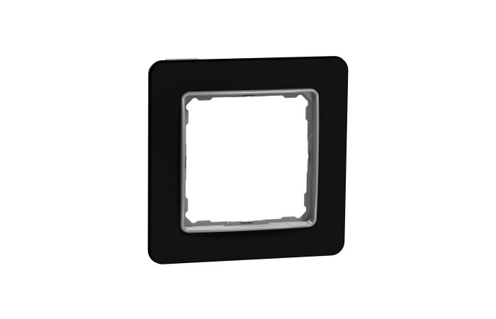 Ramka pojedyncza, szkło czarne, efekt szkła, Sedna Design & Elements | SDD361801 Schneider Electric