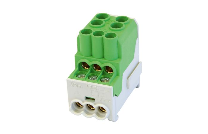 Blok rozdzielczy SDB 100 Al/Cu 80010 SIMBLOCK zielony | 81601005 Simet