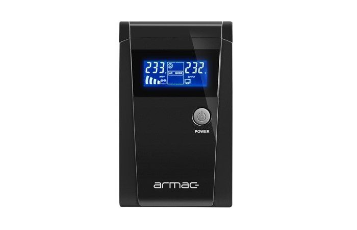 Zasilacz UPS ARMAC OFFICE O/850E/LCD LINE-INTERACTIVE 850VA 2X 230V PL USB-B LCD METALOWA OBUDOWA | O/850E/LCD Armac