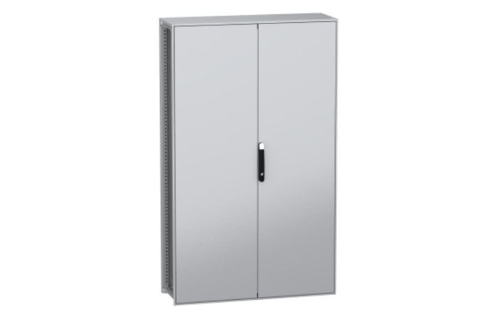 Obudowa modułowa stojąca, PanelSeT SFN stal dekarb płyta mont. 2000x1200x400mm, drzwi podw&oacute;jne, IP55 | NSYSFN2012402DP Schneider Electric