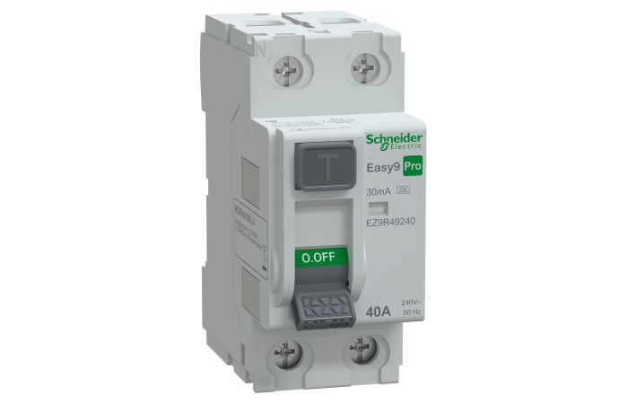 Wyłącznik r&oacute;żnicowoprądowy 2P 40A 30mA typ A. Easy9 Pro EZ9R-40-2-30-A | EZ9R49240 Schneider Electric
