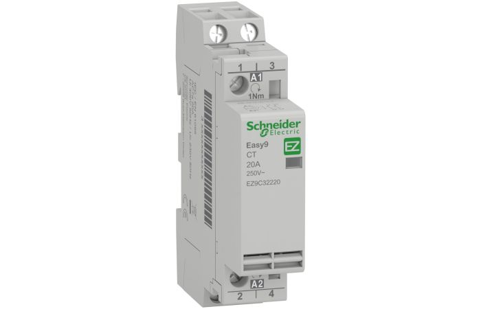 Stycznik modułowy 20A 2NO 50Hz 230V AC, Easy9 Pro EZCT-20-20-230 | EZ9C32220 Schneider Electric