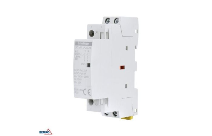 Stycznik modułowy 25A 2NO 0NC Schelinger | A62-SC-101-1P-25-20 Bemko