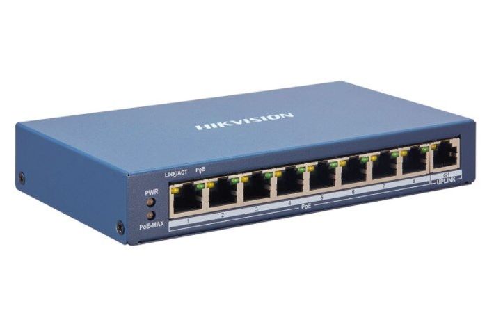 Switch, DS-3E1309P-EI. POE 8×10/100 Mbps (802.3at/af), Uplink 1xGigabit , POE budget 110W. | 301801788 Hikvision Poland