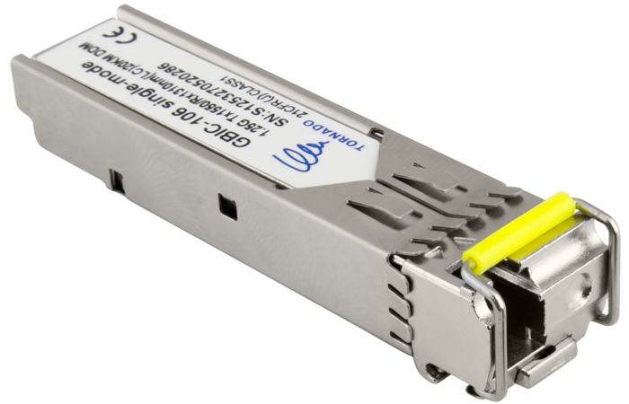 Moduł SFP GBIC-106, single-mode, 1,25G, Tx:1550 / Rx:1310, LC, 20KM, DDM (TORNADO) | GBIC-106 Pulsar