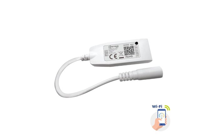 Kontroler do pasków LED RGBW+CCT+DIMM 12/24V DC 24W/48W z konektorem Wi-Fi Spectrum SMART Tuya | WOJ+05641 Wojnarowscy