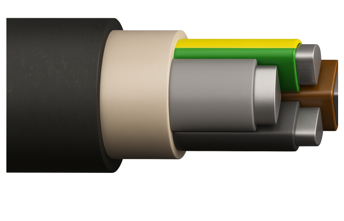 Kabel energetyczny NAY2Y-J 4x150 SE 0,6/1kV Fca, Enea BĘBEN | WACNC04Q00EEA1J Eltrim