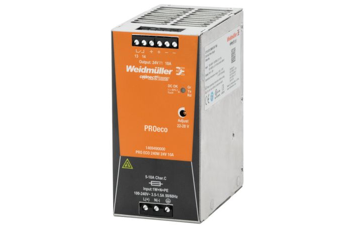 Zasilcz prądowy, PRO ECO 240W 24V 10A, impulsowy | 1469490000 Weidmuller