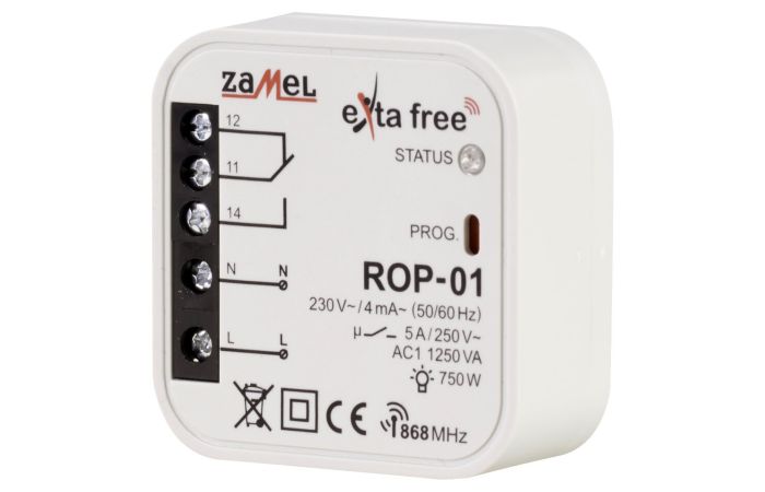 Odbiornik radiowy 1-kanałowy dopuszkowy ROP-01 | EXF10000047 Zamel