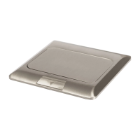 Puszka podłogowa do montażu w podłogach technicznych i wylewanych BIURO+ 04-0034-100 kolor aluminium | 28309 Kanlux