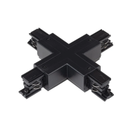 Łącznik krzyżowy + zasilający 3-F TEAR N CON-X B kolor czarny PZH | 33247 Kanlux