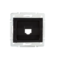 Adapter gniazda RJ45 LOGI 02-1399-042 cm kolor czarny mat | 33571 Kanlux