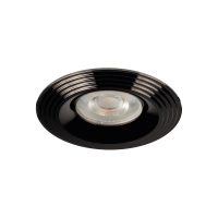 Oczko sufitowe LIGLO DSO BC okrągły stop aluminium kolor czarny chrom 1XGx5,3/GU10 | 35775 Kanlux