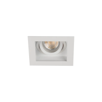 Oczko sufitowe ARET DTL W/W kwadratowy stop aluminium kolor biały 1XGx5,3/GU10 | 38364 Kanlux