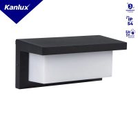 Oprawa elewacyjna LERTO EL 12W B 4000K 800lm IP54 czarny 3 lata Gwar. | 45817 Kanlux