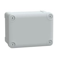 Puszka ABS IP66 IK07 wew 150x105x80 (WxSxG) zew 164x121x87 (WxSxG) nieprzezrocz pokrywa W20 RAL7035 | NSYTBS16128 Schneider Electric