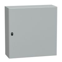 Obudowa wisząca Spacial S3D drzwi gładkie b/pł. mont 800x800x300 (WxSxG) IP66 IK10 RAL7035, Special | NSYS3D8830 Schneider Electric