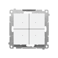 CONTROL Kontroler przyciskowy sterujący bezprzew z Simon GO, ster smartfonem Biały mat Simon 55 GO | TEK1W.01/111 Kontakt Simon