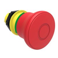 Przycisk sterowniczy grzybkowy, bez adaptera, odblokowanie przez pociągnięcie, Fi-40mm, czerwony | LPCB6744 Lovato Electric