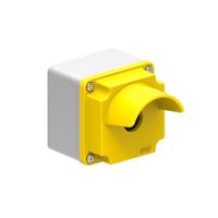 Obudowa metalowa 80X80X73 pokrywa żółta osłona 1 otwór | LPZM1A5P Lovato Electric
