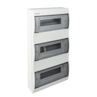 Rozdzielnica moduł. n/t RN-36 Fala 3x12 605x312x95mm IP40 (N+PE) drzwi transp,biała (1/50szt) | 7.6 Elektro-Plast Opatówek