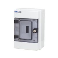 Rozdzielnica hermet. moduł.z zamkiem n/t RH-4/Z 1x4 260x172x138mm IP65 1000VDC drzwi transp,biała | 36.05 Elektro-Plast Opatówek