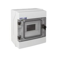 Rozdzielnica hermet. moduł.n/t RH-6 1x6 260x225x138mm IP65 1000VDC drzwi transp,biała(1/150szt) | 36.6 Elektro-Plast Opatówek