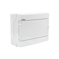 Rozdzielnica hermet. moduł.n/t RH-12/B 1x12 260x330x138mm IP65 1000VDC drzwi białe,biała(1/102szt) | 36.11 Elektro-Plast Opatówek