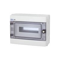 Rozdzielnica hermet. moduł.z zamkiem n/t RH-12/Z 1x12 260x330x138mm IP65 1000VDC drzwi transp,biała | 36.13 Elektro-Plast Opatówek