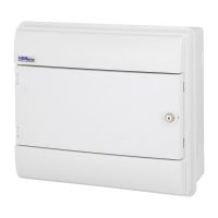 Rozdzielnica hermet. moduł.z zamkiem p/t RHp-12/ZB 1x12 305x345x135mm IP65 drzwi białe,biała | 36.122 Elektro-Plast Opatówek