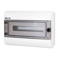 Rozdzielnica hermet. moduł. p/t RHp-18 1x18 305x450x135mm IP65 drzwi transp, biała (1szt) | 36.180 Elektro-Plast Opatówek